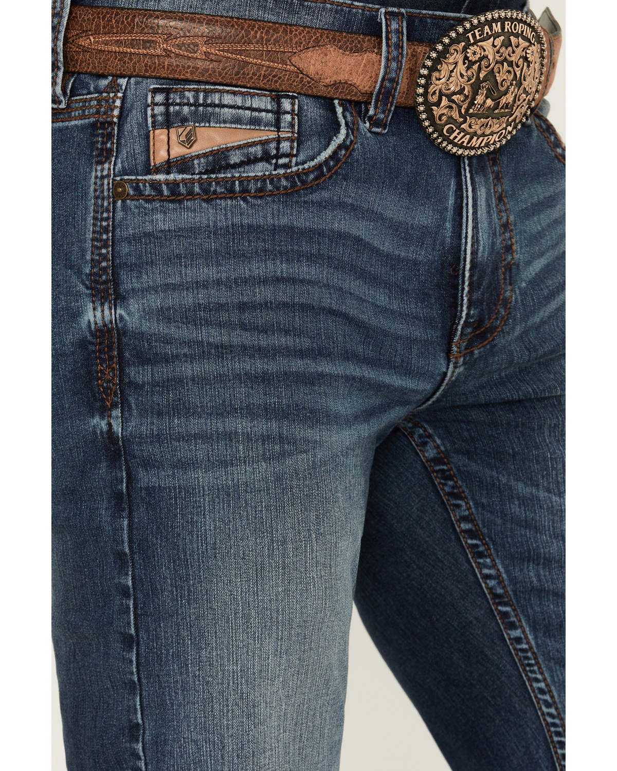 Rank 45 Men’s 45&Reg; Yuma Wash Trigger Slim Bootcut Performance Stretch Denim –