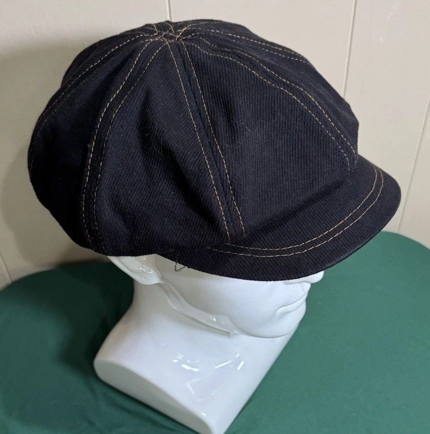FREE PEOPLE Bowery Slouchy Lieutenant Cap Black NWOT $38