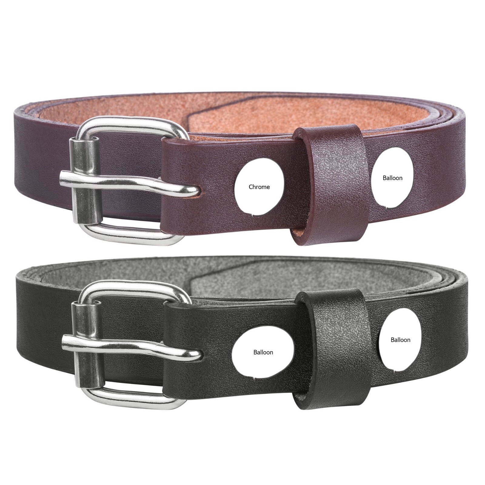 Genuine Leather Belt 1″- 2.5cm Wide One Piece 100% Real Leather Belt Unisex