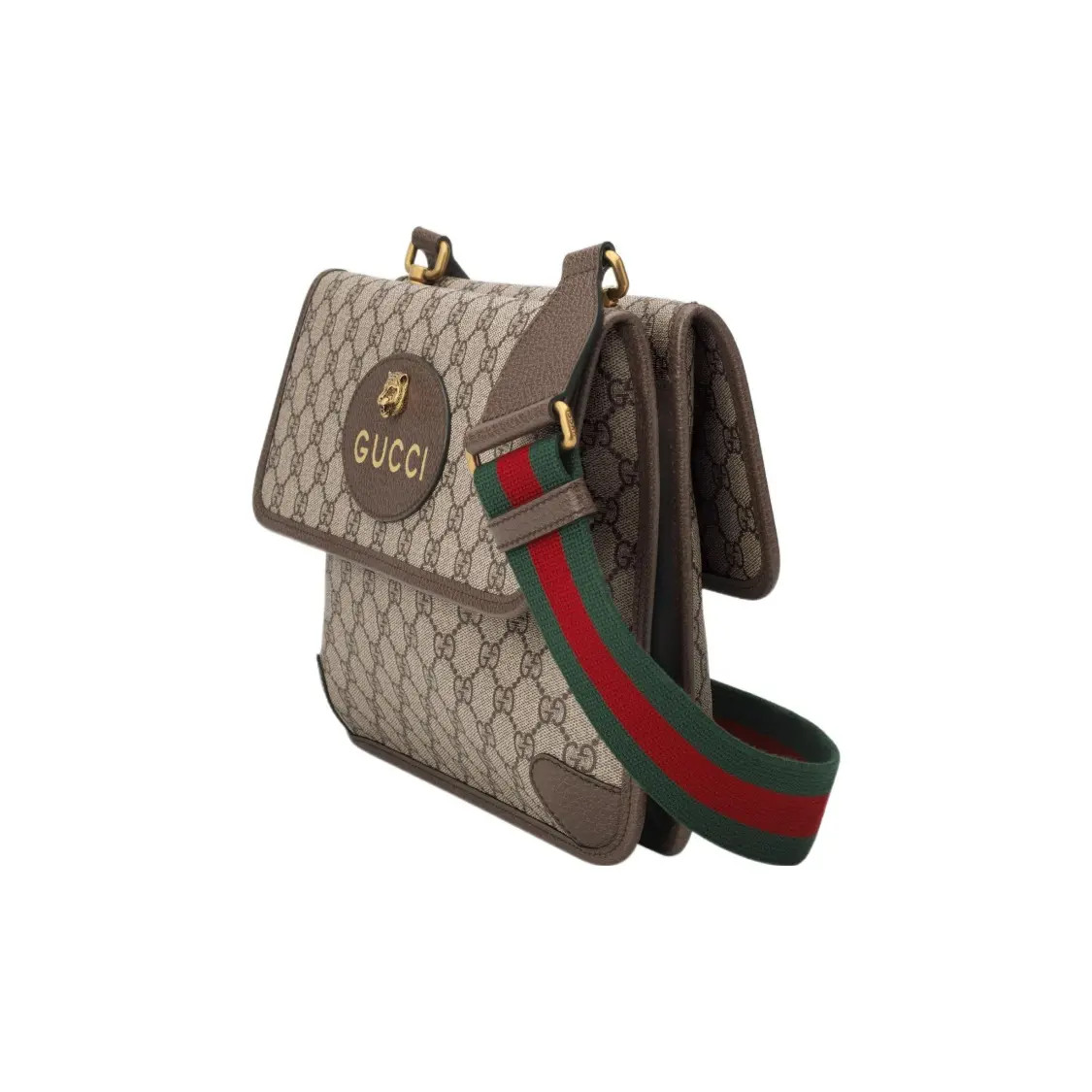 GUCCI Neo Vintage Collection Double-Sided Tiger Head Bag11.8×1.5×8.6 in