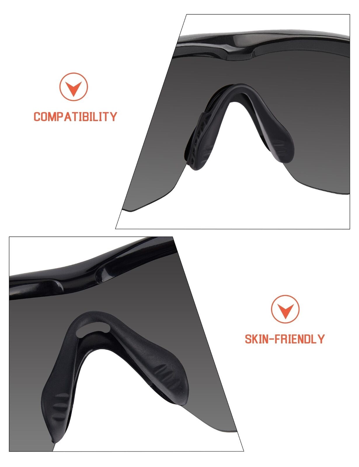 Replacement Rubber Nosepads For M2 Frame/M2 Frame XL/M2 Frame Vented