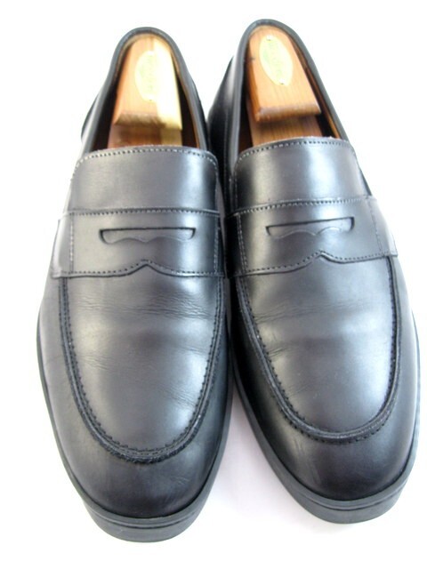 Allen Edmonds “RANDOLPH” Leather Penny Loafer Dress Sneakers 9 EEE Black (488N)