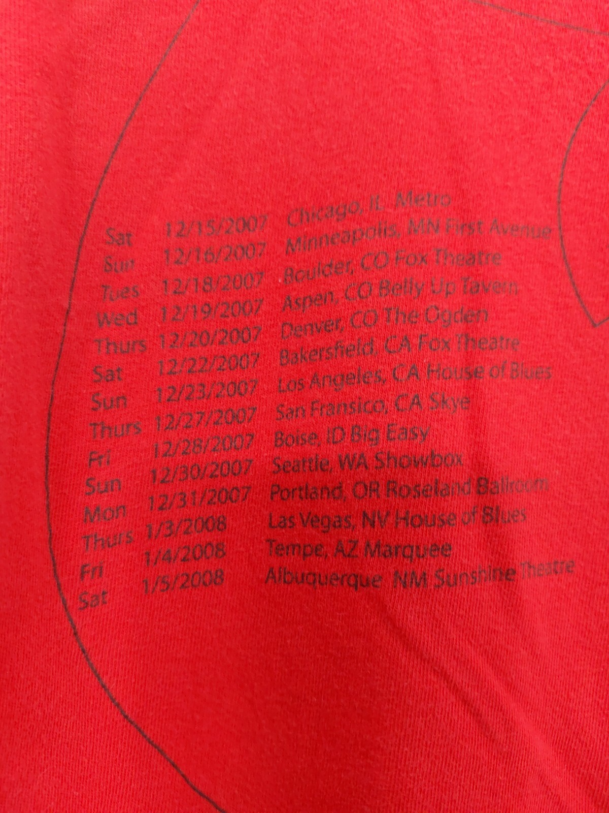 2008 Wu-Tang Clan 8 Diagrams Tour Rap T Shirt Rare Up TownTees XL Explicit