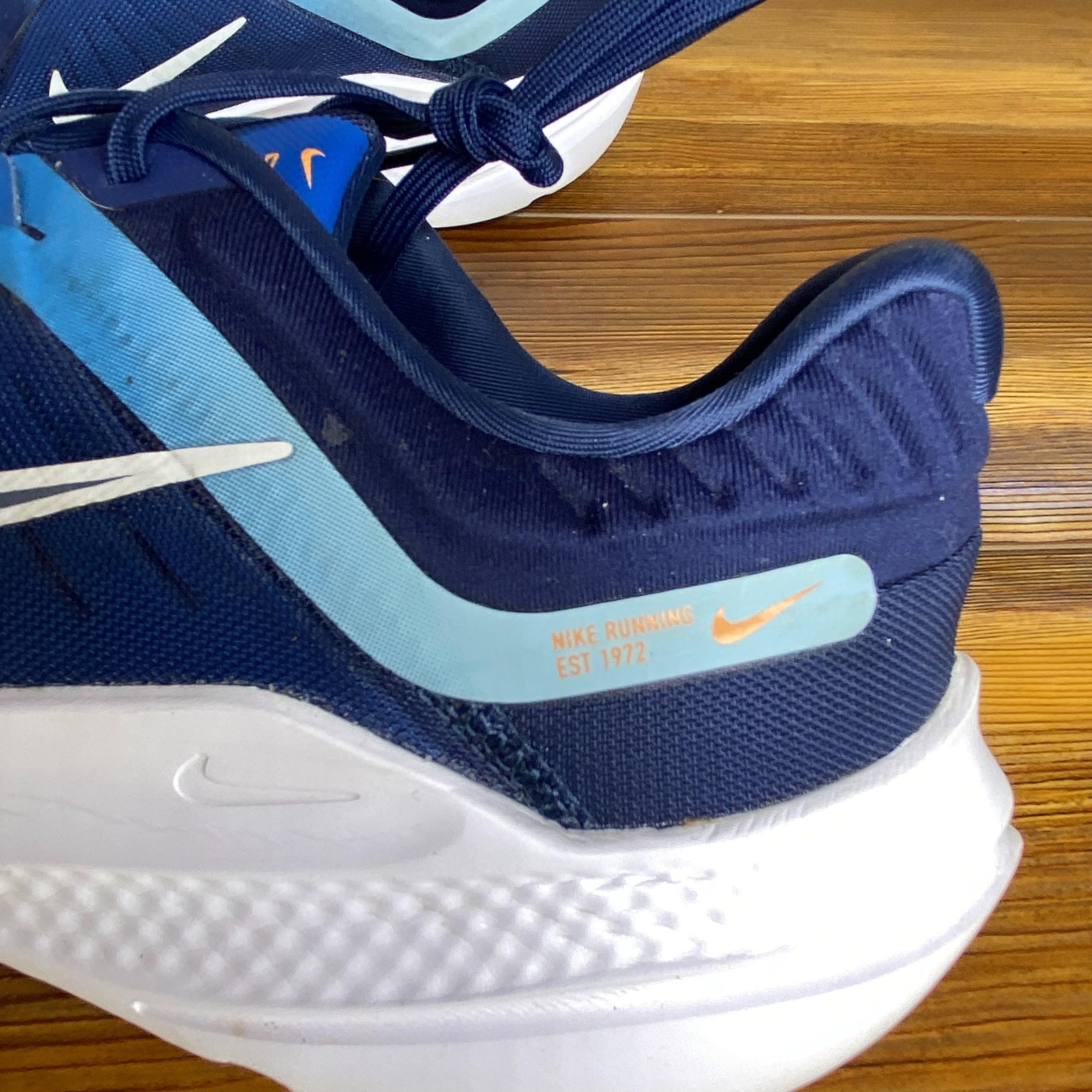 Nike Quest 5 Shoes Mens Size 13 Blue Mesh Running Athletic Sneakers DD0204-400