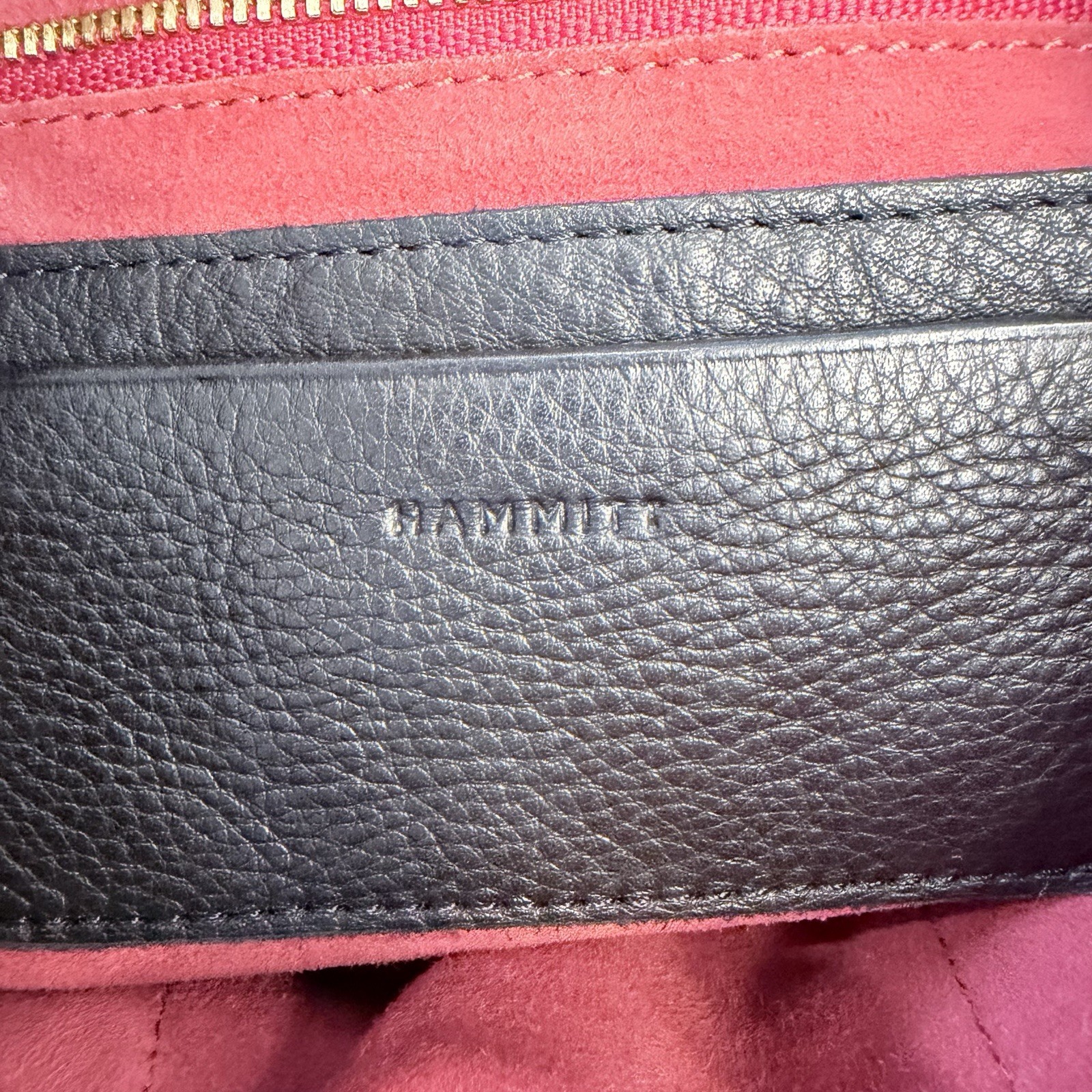Hammitt Daniel Black Medium Satchel With Gold Studs & Detachable Crossbody Strap