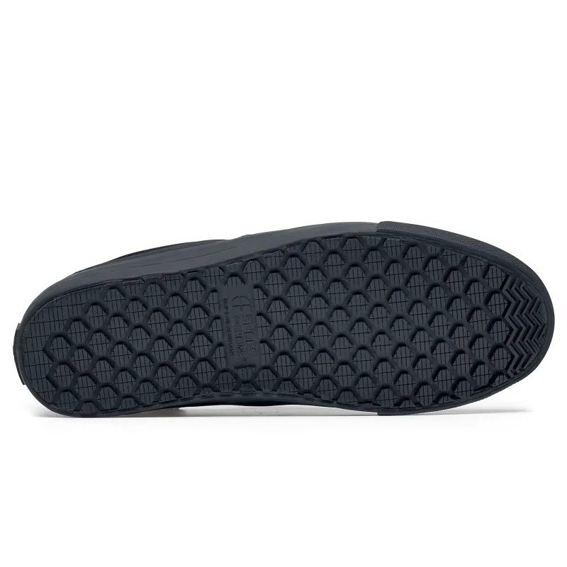 Shoes For Crews Ollie II Black Leather Slip On SR Work Shoes 34257 M-5 W-6.5 NEW