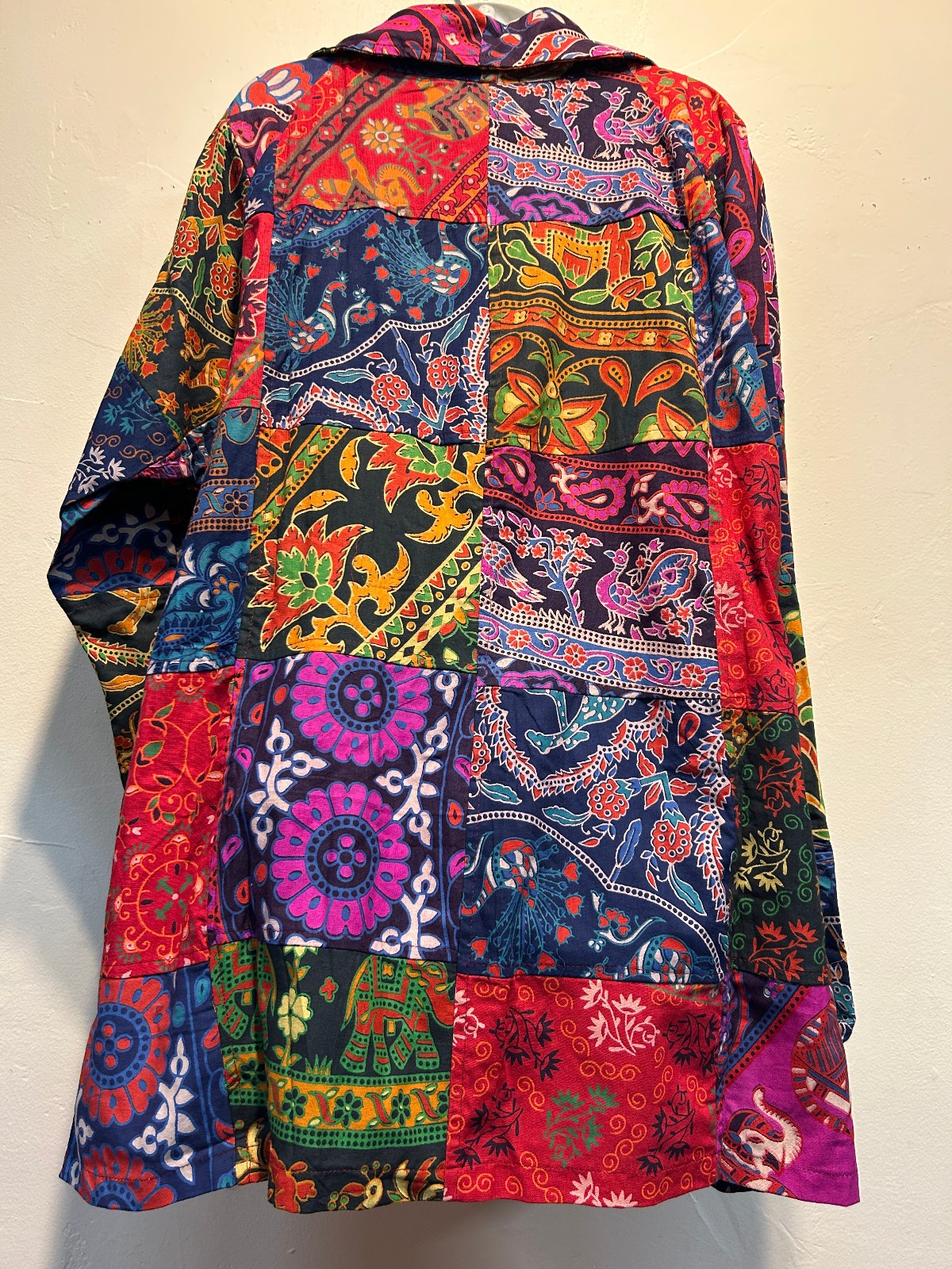 Nwt FUNKY STUFF patch hippie pocket cotton button TOP JACKET VVL 2X Free shipp