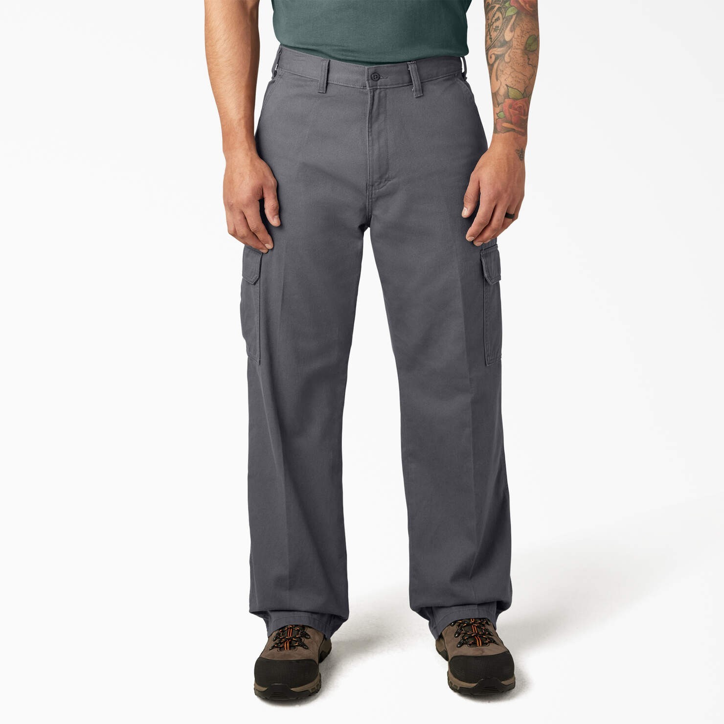 Dickies Men’s Loose-fit Cargo Work Pant Style 2321, Charcoal