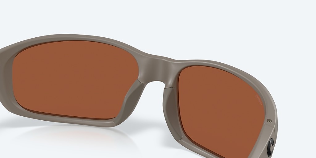 Costa Del Mar Brine II Matte Olive Shale/Green Mirror 580G Polarized Sunglasses