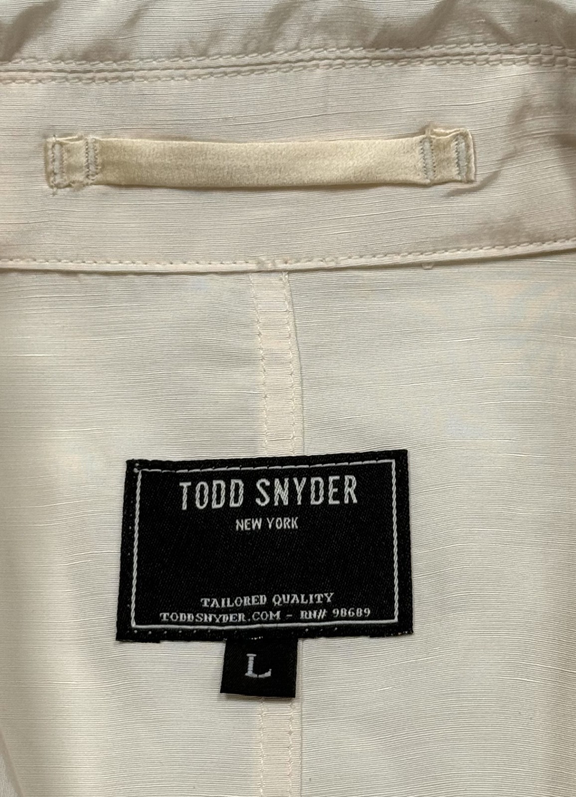 Todd Snyder Relaxed Jacket 3 Button Silk – Nylon Pearl Cream with hint of Blush