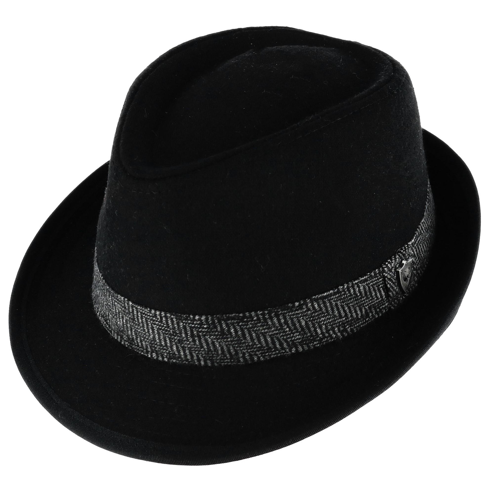 New Ascentix Men’s Wool Blend All Season Fedora Hat with Herringbone Band