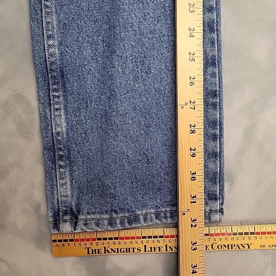 Wrangler Authentics Jeans Men 31×32 Blue Denim Straight Leg Cowboy Western Work