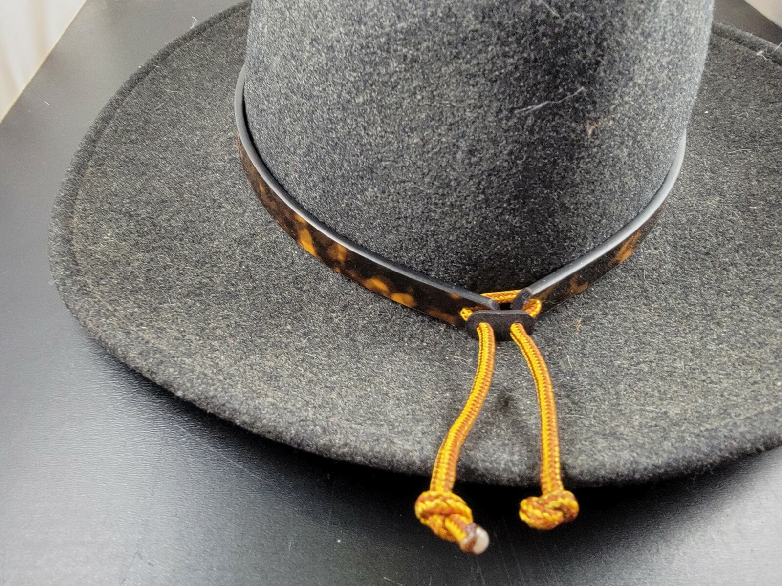 Western TORTOISESHELL Hatband Hat Band Belt BROWN Cowboy Cowgirl Rodeo Horse NEW
