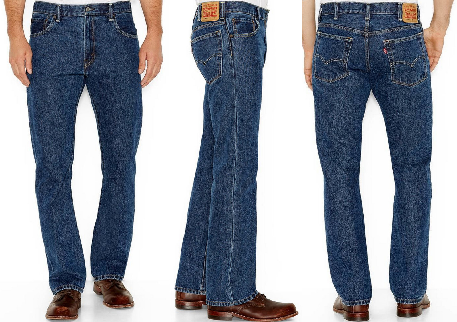Levis 517 Bootcut Fit Mens Jeans Szs:30,32,34,36,38,40 Dark Stonewash #05170196