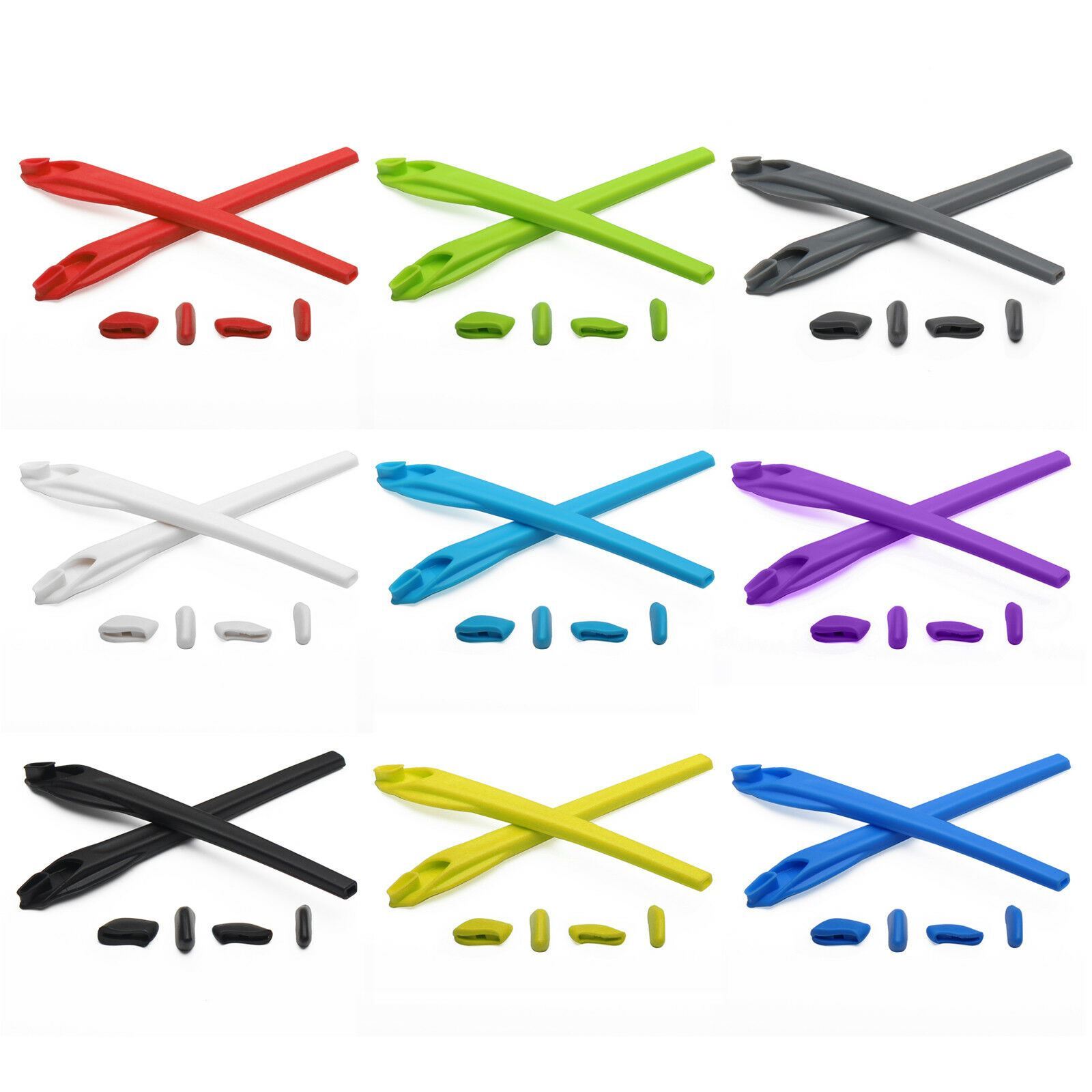 LensologySilicone Kit Replacement Ear Socks & Nose Pieces For-Oakley Flak 2.0 XL