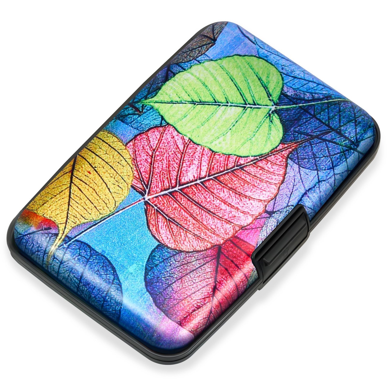 Credit Card Holder RFID Blocking, Aluminum Alloy Hard Case Small Business Metal