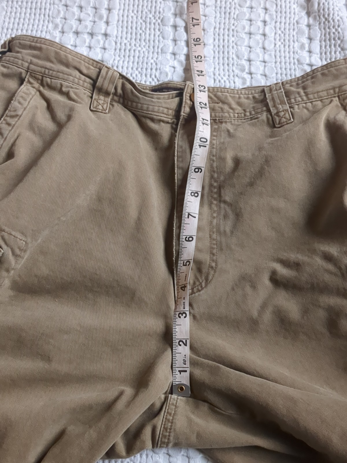 Vtg Abercrombie & Fitch Cargo Shorts Size 34 Tan Waist 33″ Inseam 9″