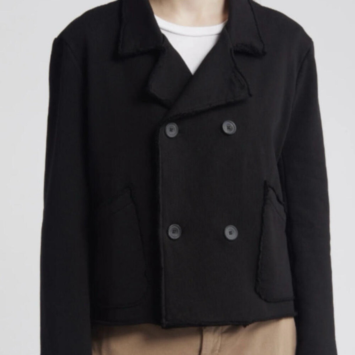 Frank & Eileen Mini Belfast Jacket French Terry Black Size XL