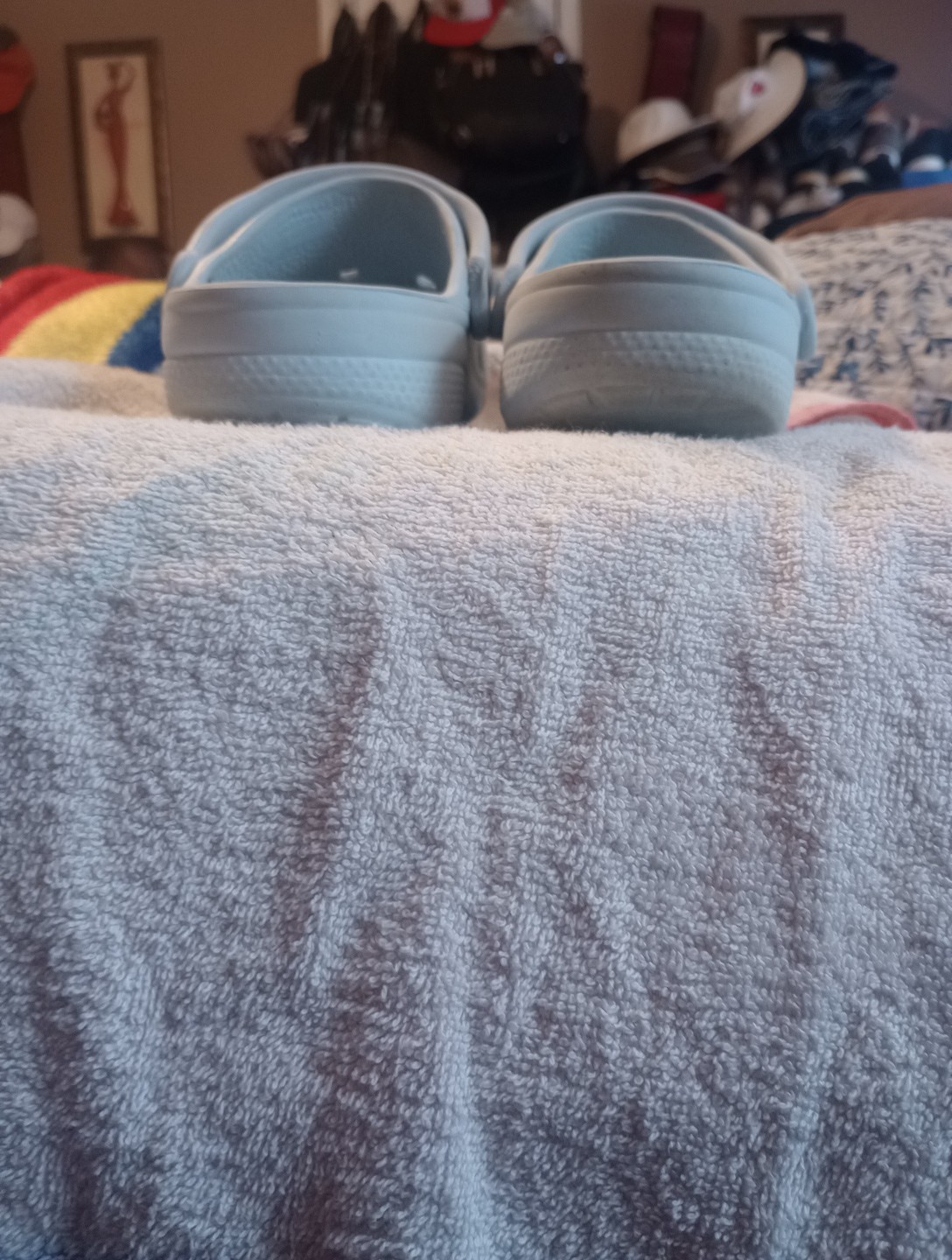 Pastel Blue Crocs