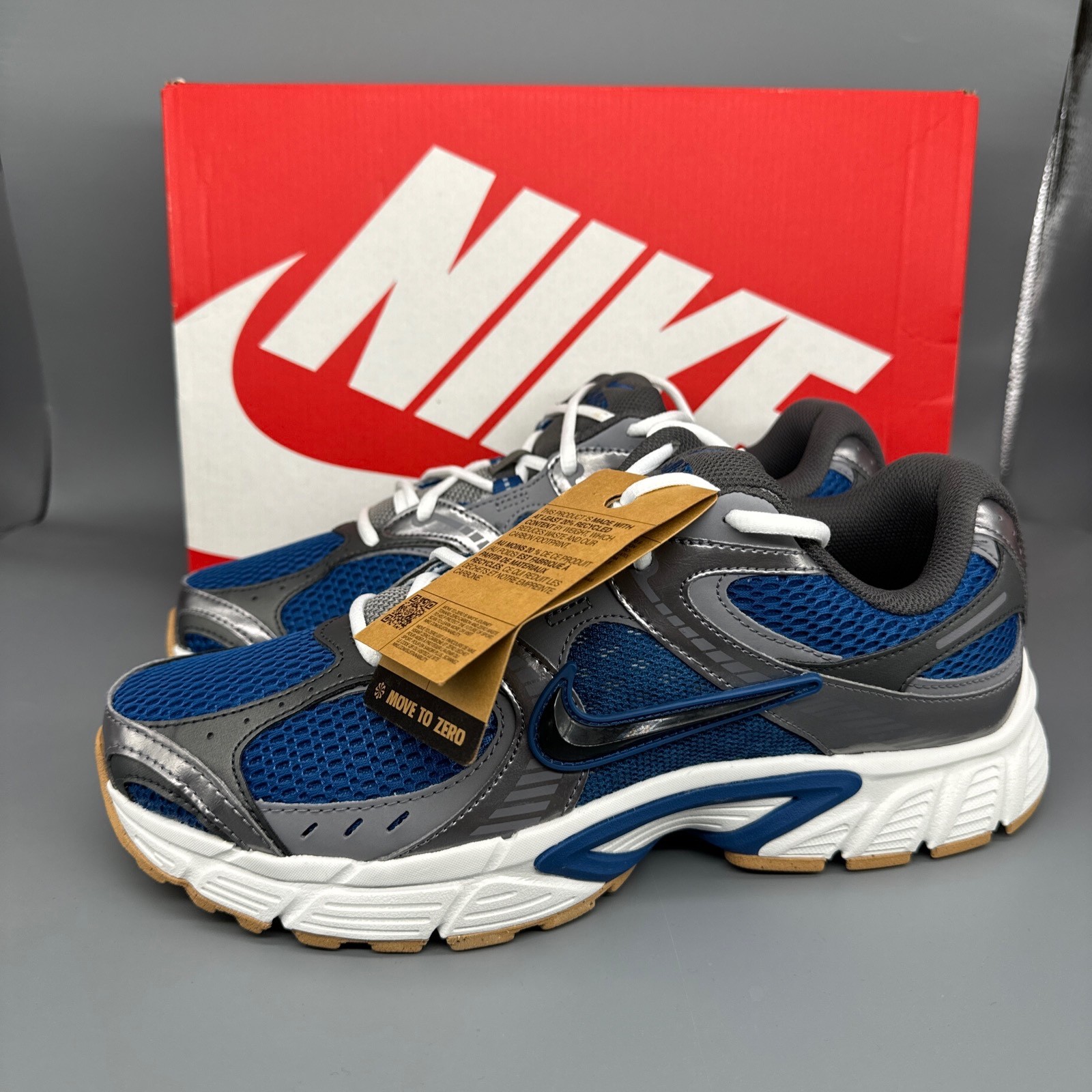 Nike V5 Runner Court Blue/Black/Gum HJ5228-401 Men’s Size Sneakers Shoes New!