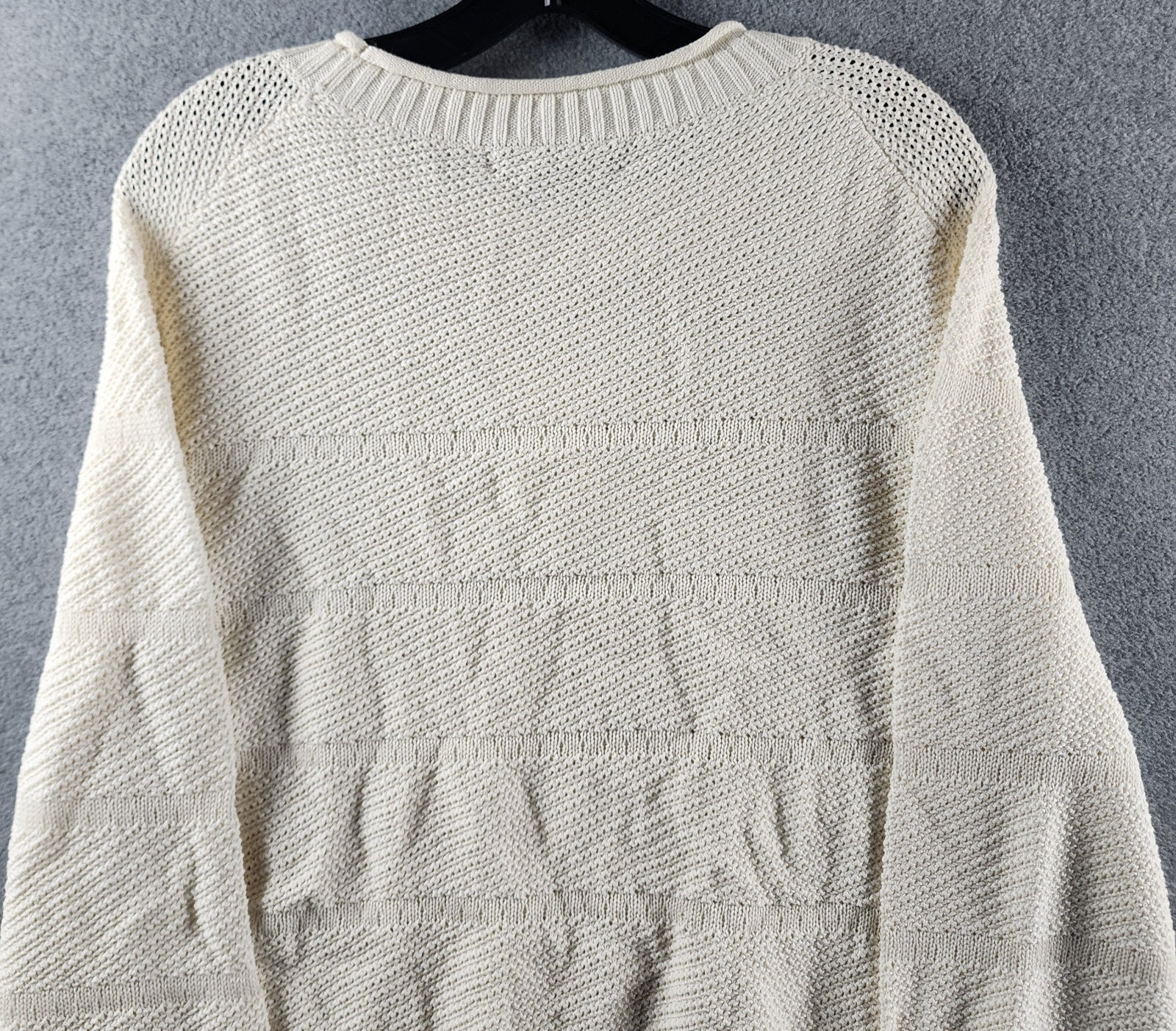 The Men’s Store at Bloomingdales Rolled Neck Silk Blend Sweater L French Vanilla