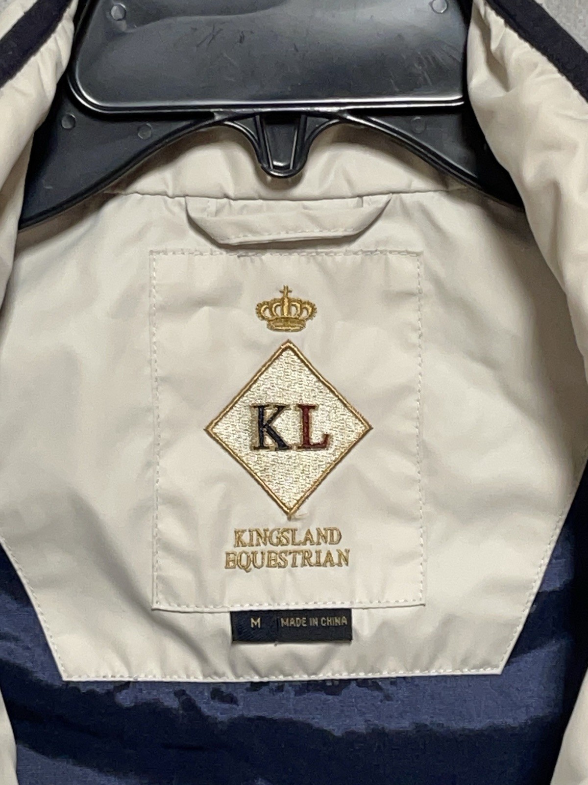 KINGSLAND Equestrian Vest Women M Ivory Puffer Primaloft Unisex Jacket Outerwear