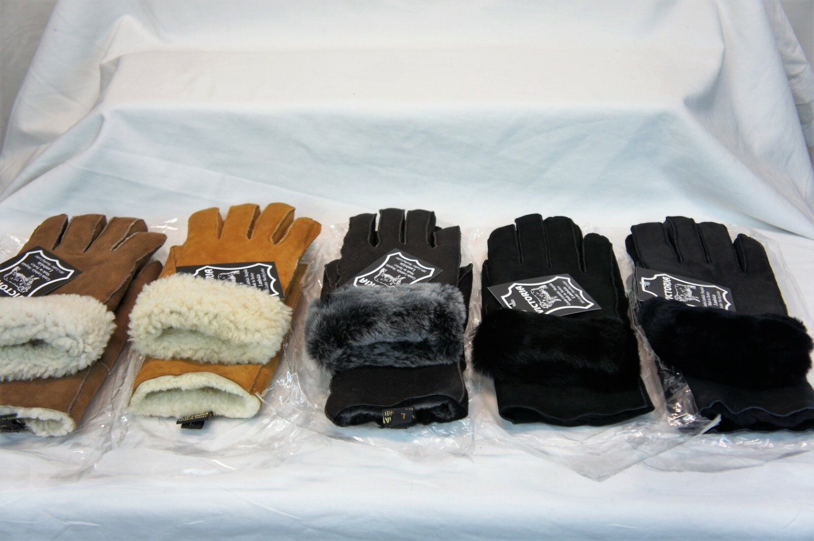 5 COLORS 100% REAL SHEEPSKIN SHEARLING LEATHER GLOVES UNISEX Fur Winter S-2XL