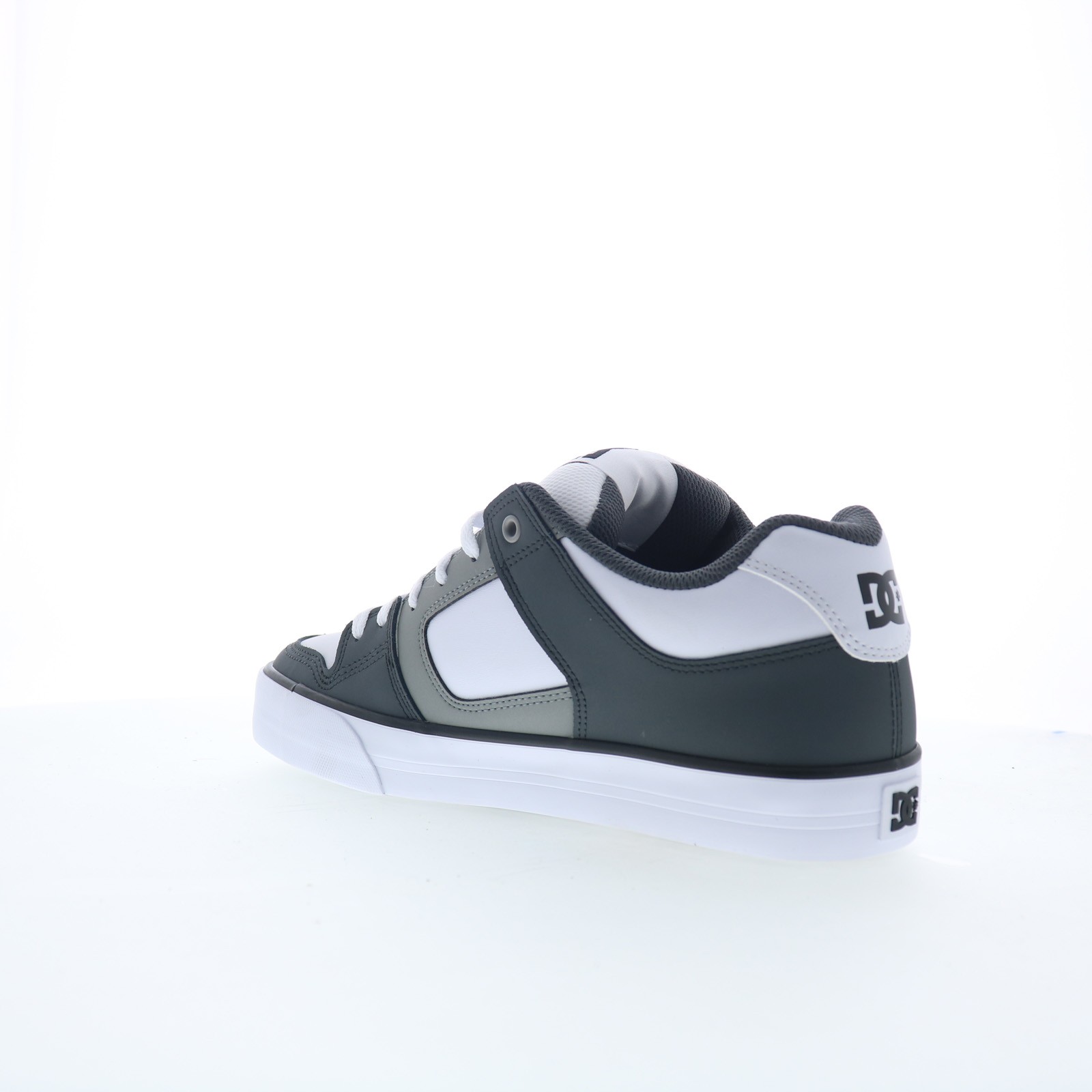 DC Pure DC01782027-GYLGWH Mens Gray Leather Skate Inspired Sneakers Shoes