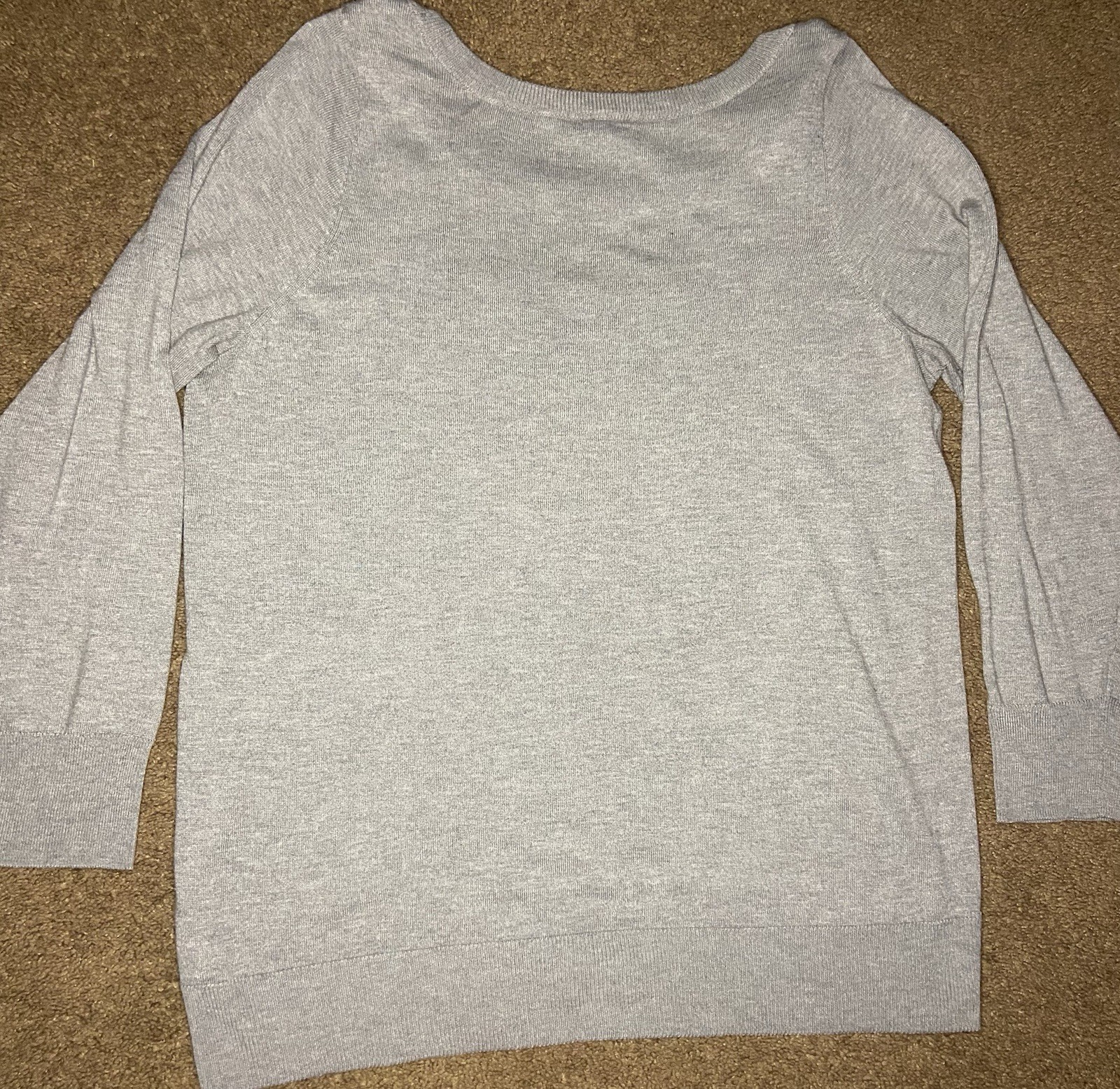 Torrid women’s Sz:1 Gray Knit Sweater Pink space dye heart Pullover Plus Size