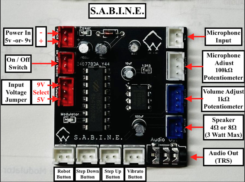 SABINE Helmet Voice Modulator — Robot Voice + Effects for Cosplay