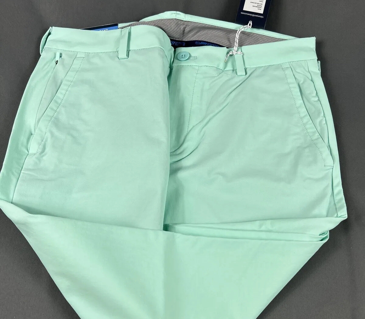 Vineyard Vines Golf Pants Performance On The Go 32 x 30 Crystal Blue $125