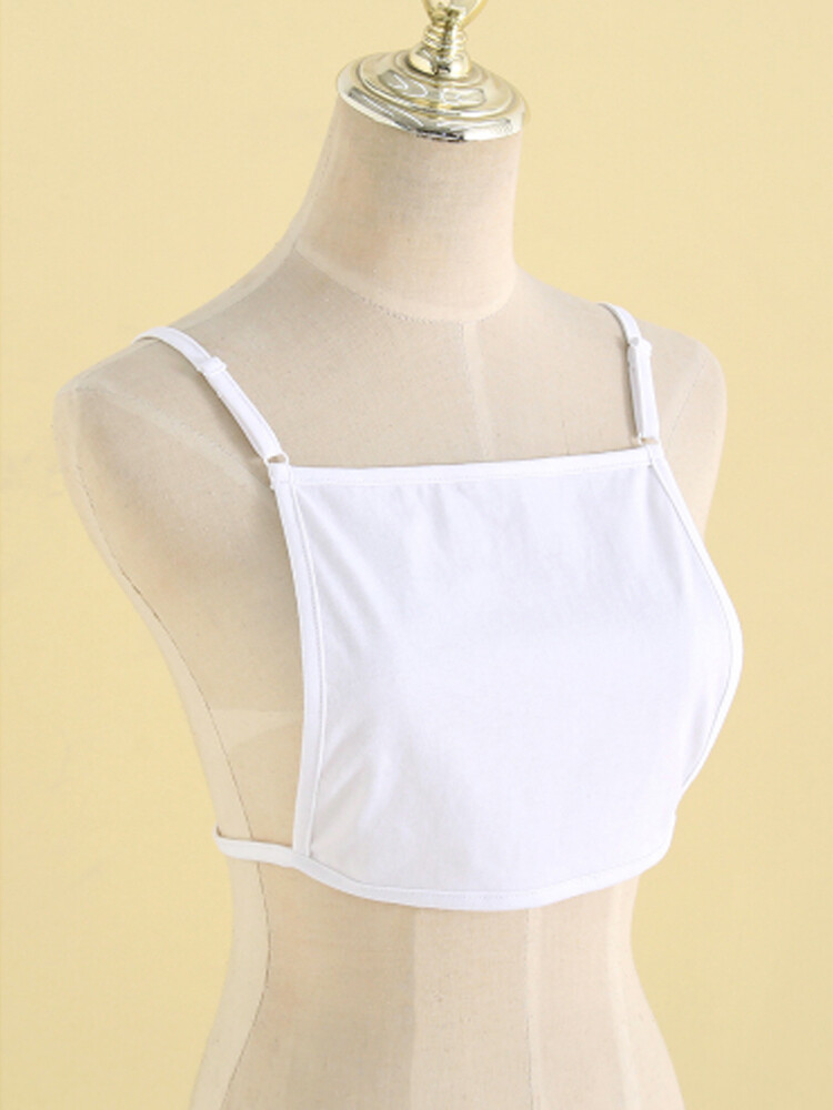 Mock Camisole Wrapped Chest Modesty Panel Vest Cleavage Cover Camisole Thin ~