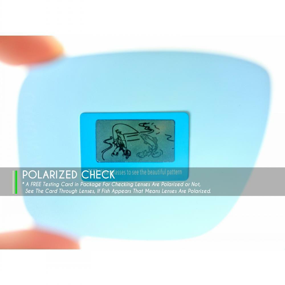 hdhut Polarized Lens and Rubber Kit for-Oakley Crosshair 2.0 Sunglass-Opt OO4044
