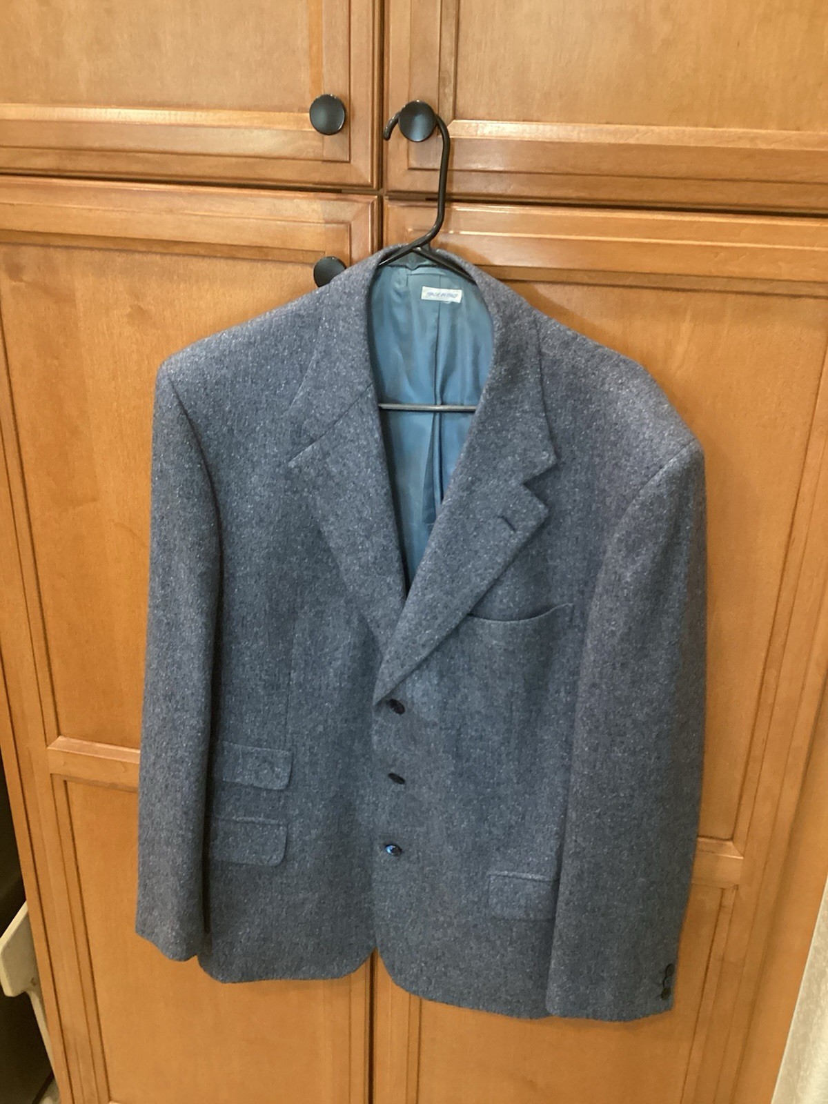 Vintage Brioni Blazer Mens 44L Grey Cashmere Silk Sport Coat/Blazer Made Italy