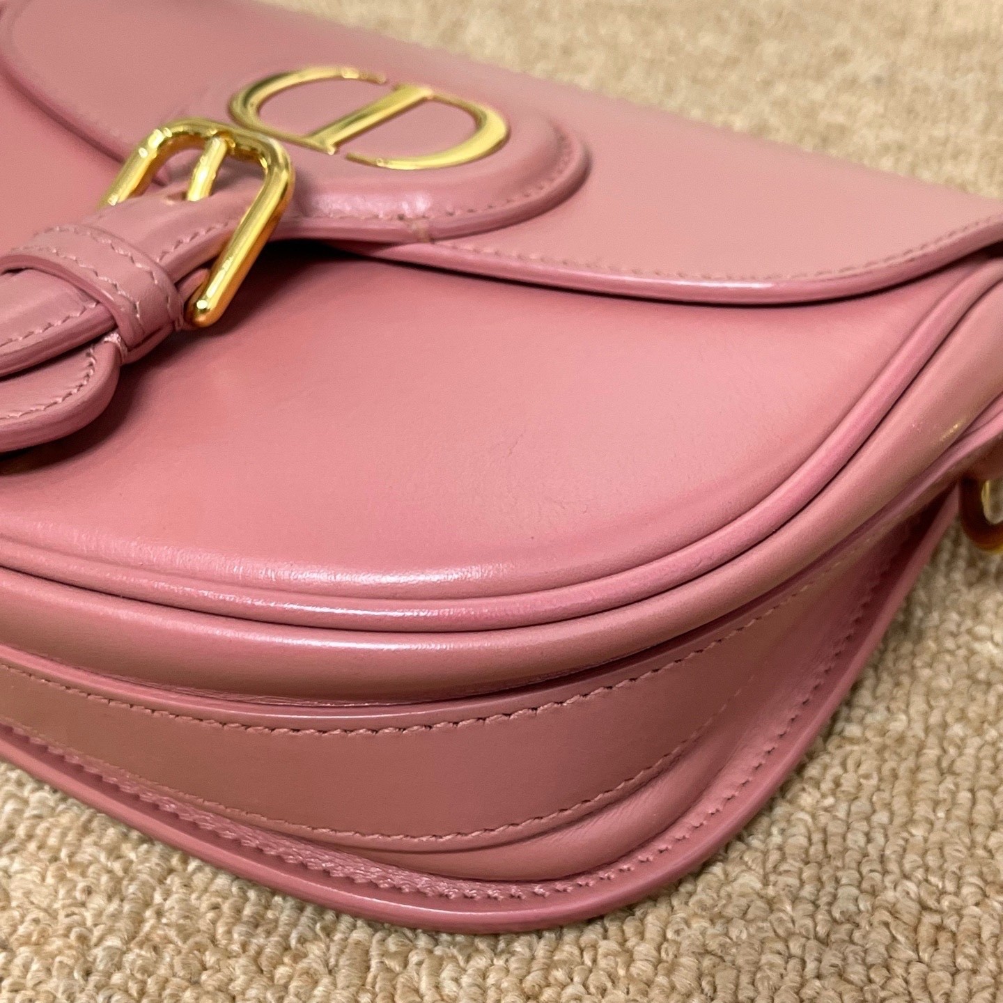 Dior Pre-Owned Authentic Saddle Bag Pink 17*13*4.5 Free Tracked Shipping
