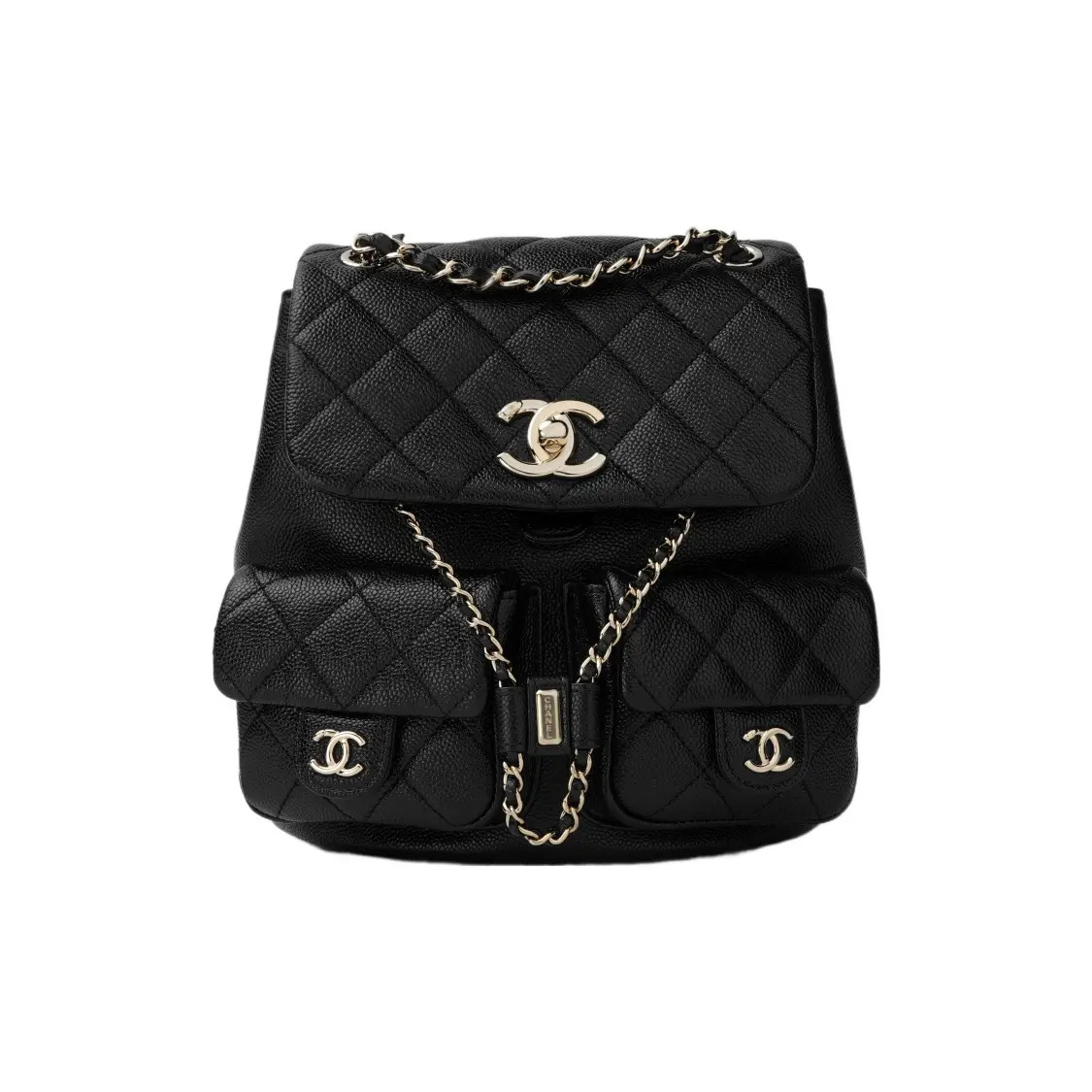 CHANEL Duma Backpack Shoulder Bag Medium Unisex Style 8.2×4.7×8.6 in