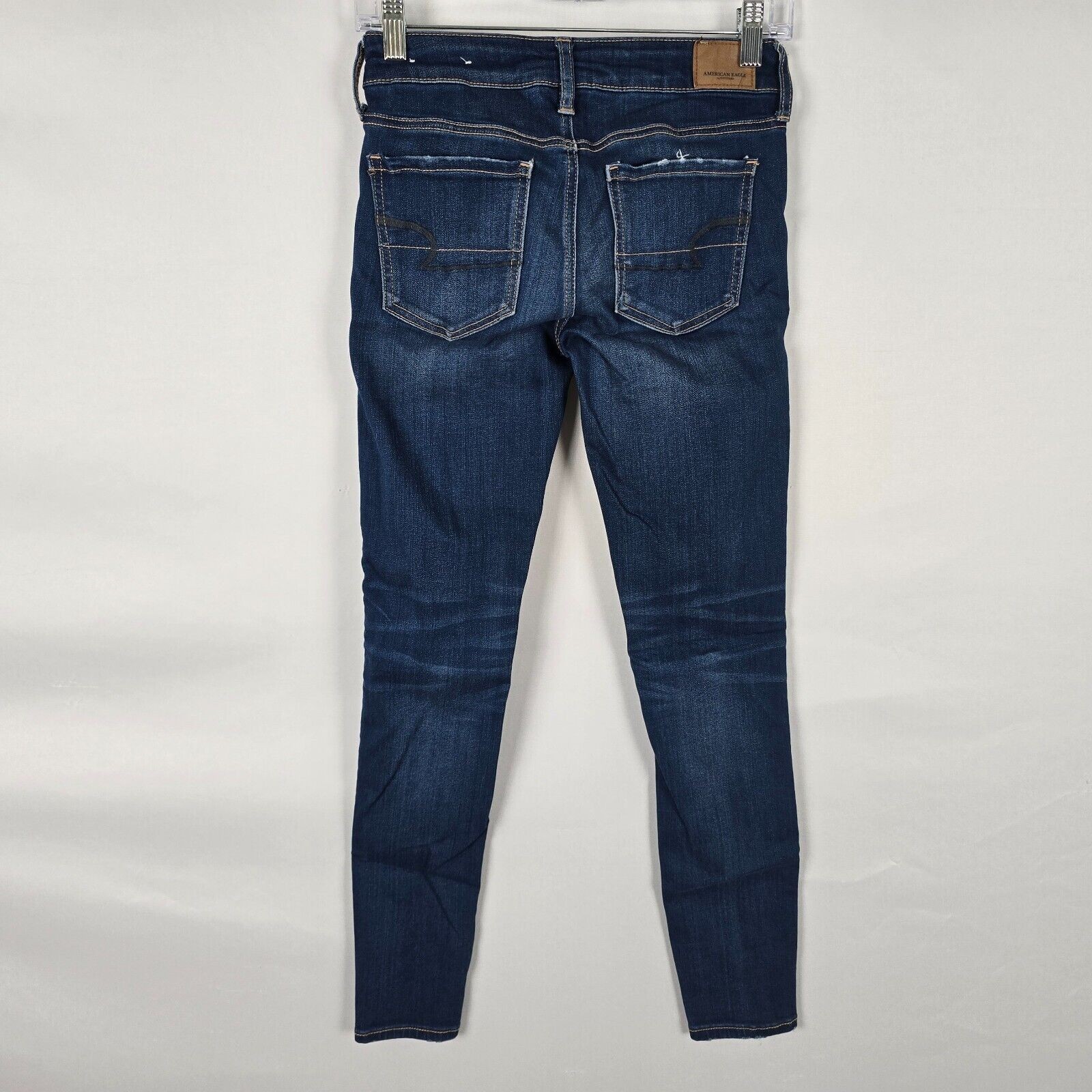 American Eagle Jegging Women’s 2 Regular Blue Dark Wash Super Stretch X