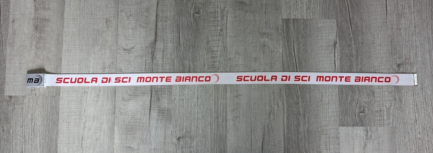 Scuola Di Sci Monte Bianco White 49″ Belt