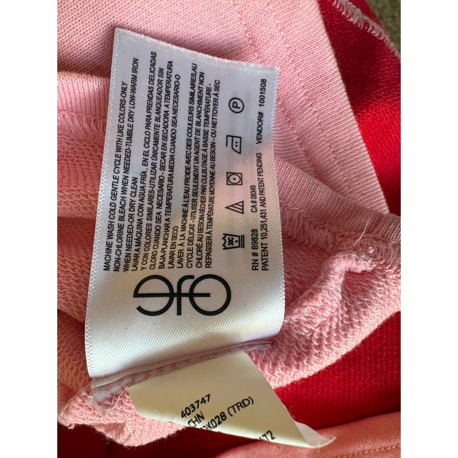 Circus NY by Sam Edelman Pink Red Colorblock Cropped Sweatshirt Womens Small