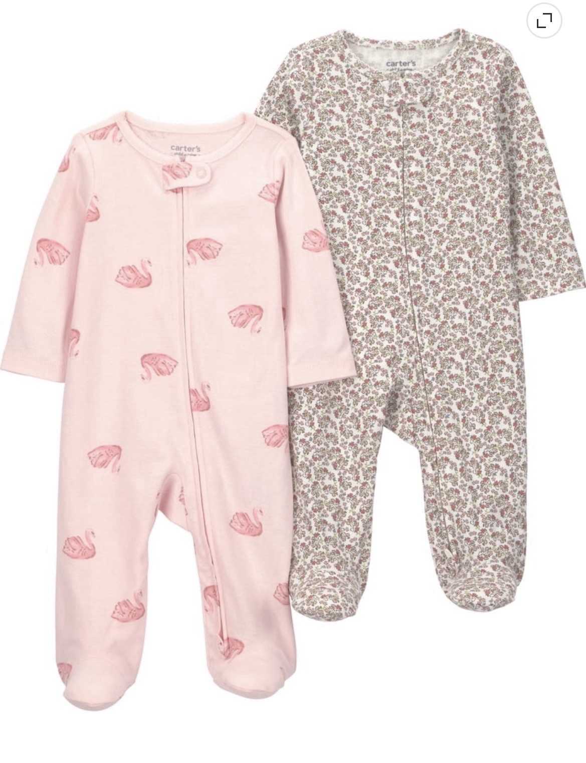 Carter’s Child of Mine Baby Girl Sleep ‘n Play 2-Pack NWT Newborn 0-3M 3-6M