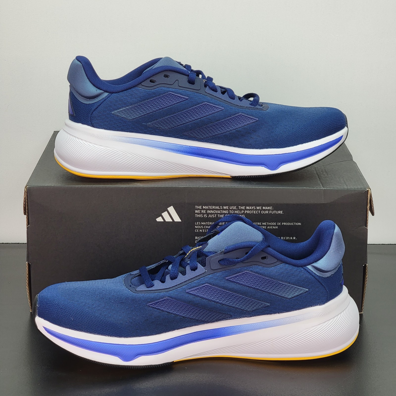 Adidas Response Super Men’s Size 10.5 Running Shoes Blue Athletic Sneakers
