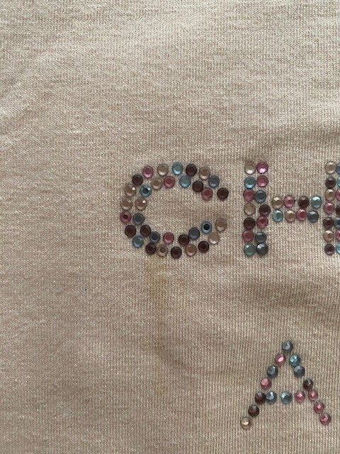 Vintage Y2K Moschino Cheap & Chic Multicolor Crystal Top Made in Italy READ CAP!