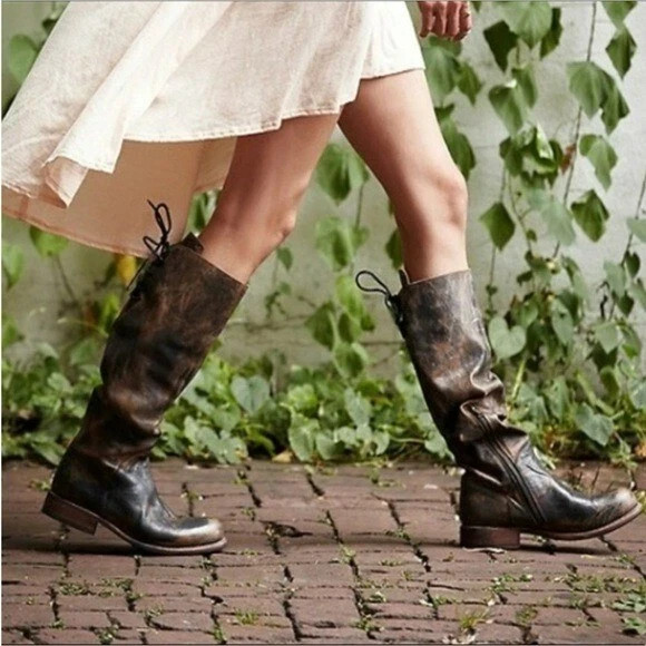 Bed Stu Manchester Hand Wash Leather Tall Riding Boots Women’s 7.5