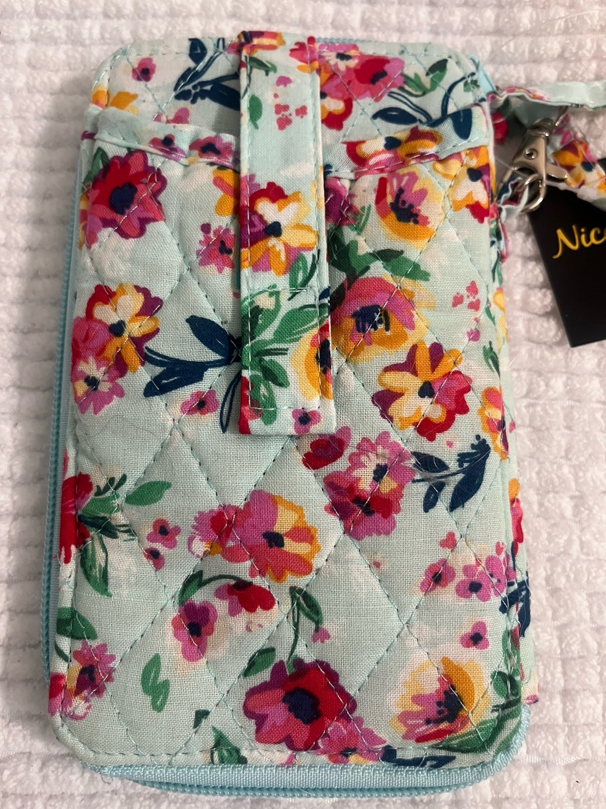 Nicole by boniares Floral Zip-Around Wristlet Wallet, Folding Credit Card