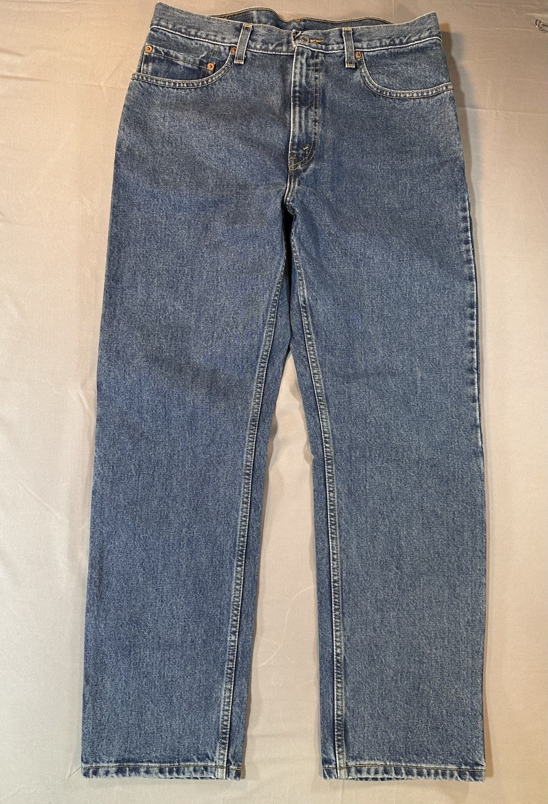 Vintage Levi’s 505 Jeans Red Tab 2000 34×30 Regular Fit Straight Leg Dead Stock