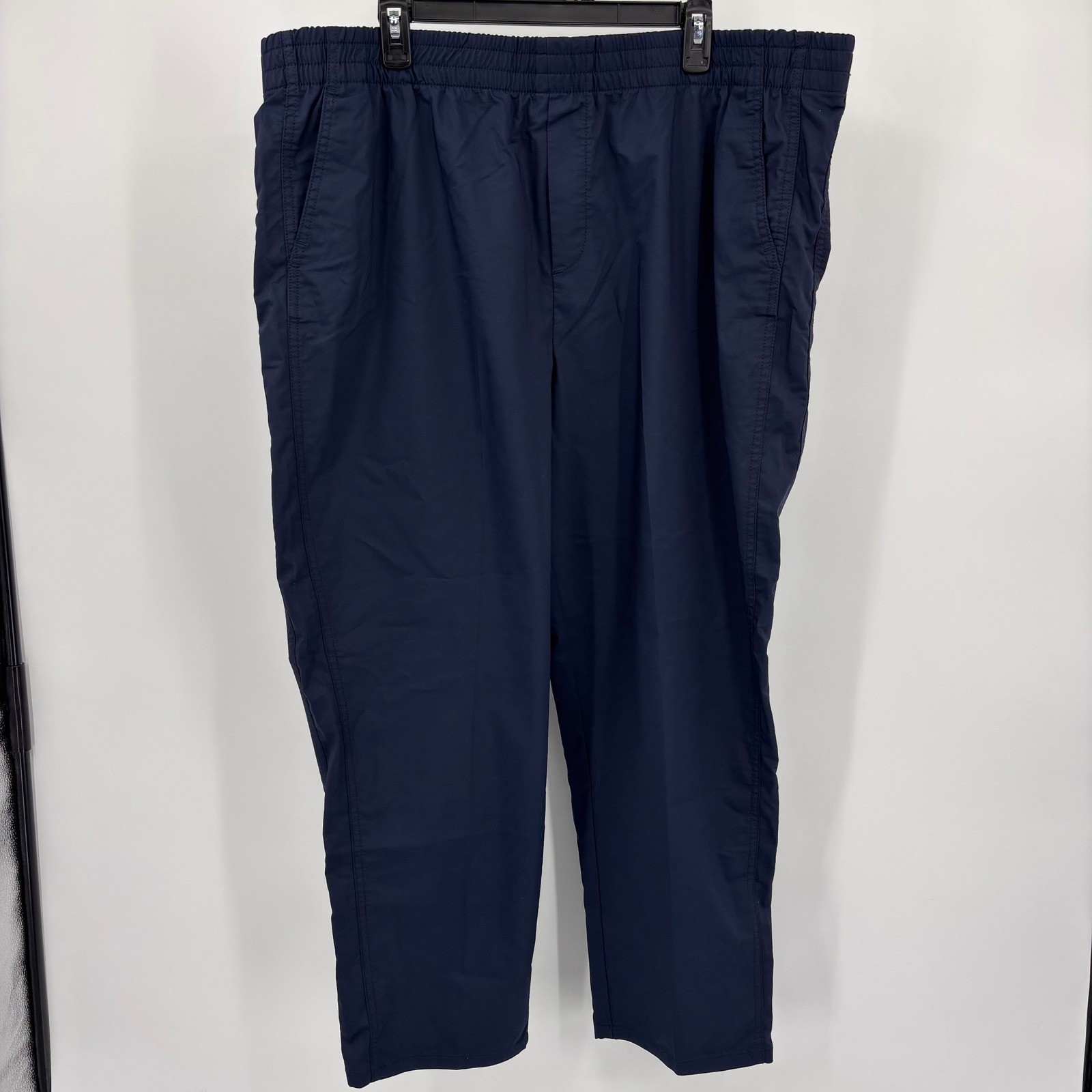 Tommy Hilfiger THFlex Pants Mens XXL Navy Blue New Stretch Pull On Tapered Leg