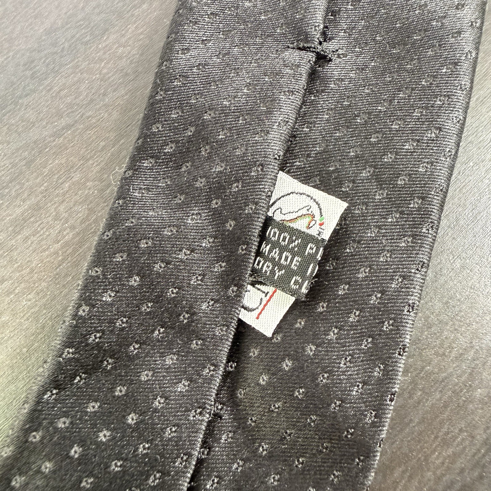Stefano Ricci Luxury Collection Silk Tie Black Dots Formal Necktie Made In Italy