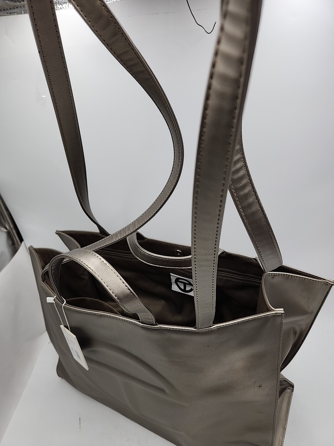 Telfar Large Shopping Tote Bag – Bronze