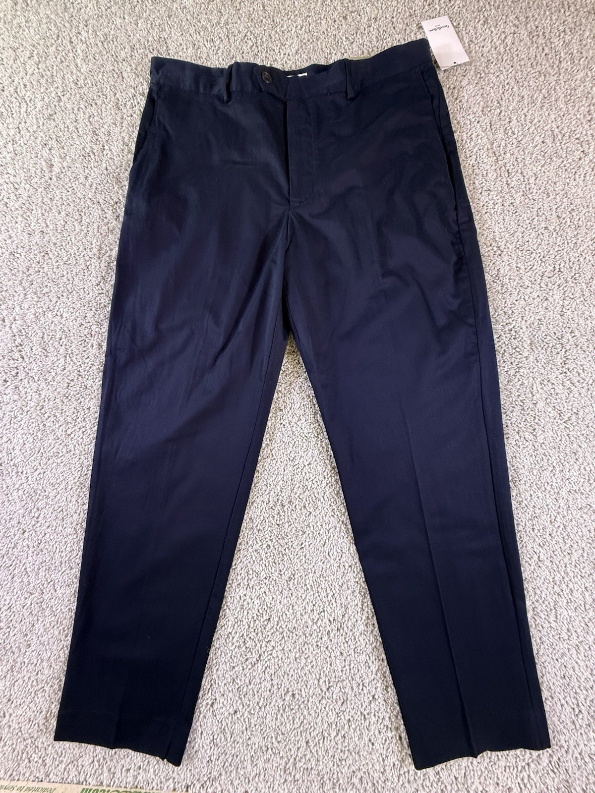 NWT Goodfellow Dress Pants Men Navy Blue Size 36 X 32