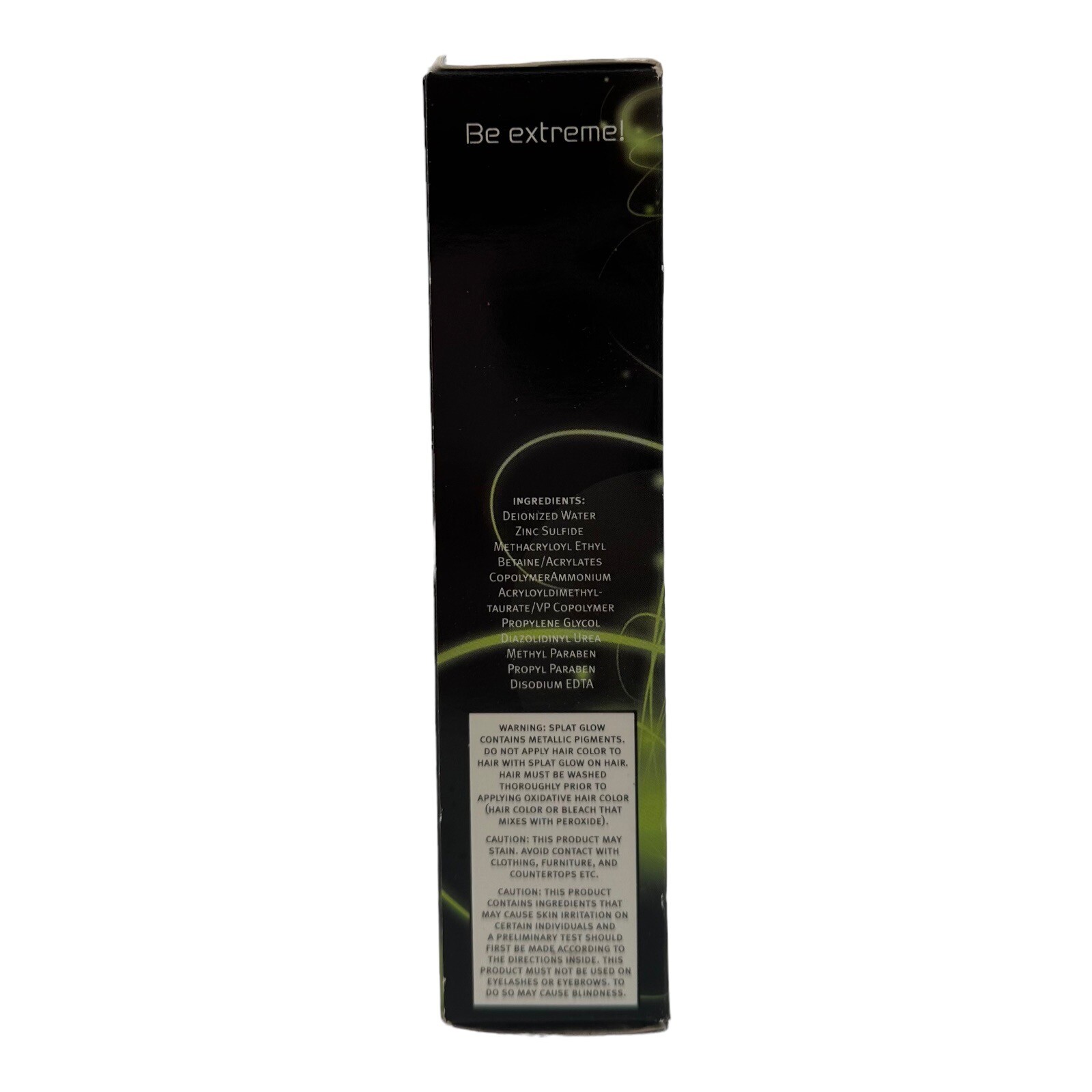 Splat Glow In The Dark Galactic Green Use On Hair & Body Temporary Wash Out